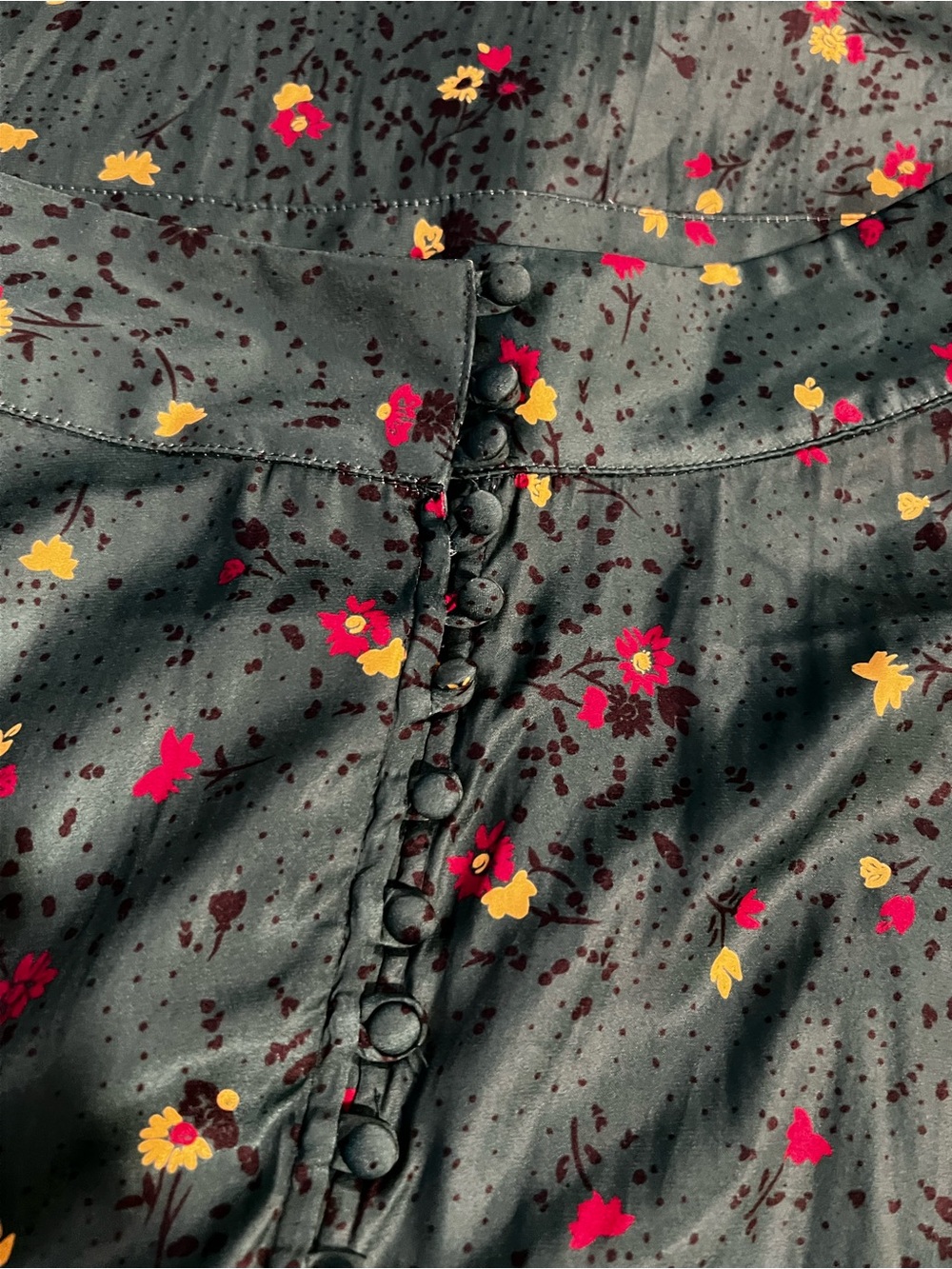 Free People Silk Floral Skirt - Picture 3 of 5
